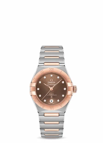 Omega Constellation Manhattan 29 Co-Axial Master Chronometer Stainless Steel / Sedna Gold / Brown Diamond 131.20.29.20.63.001 (13120292063001)